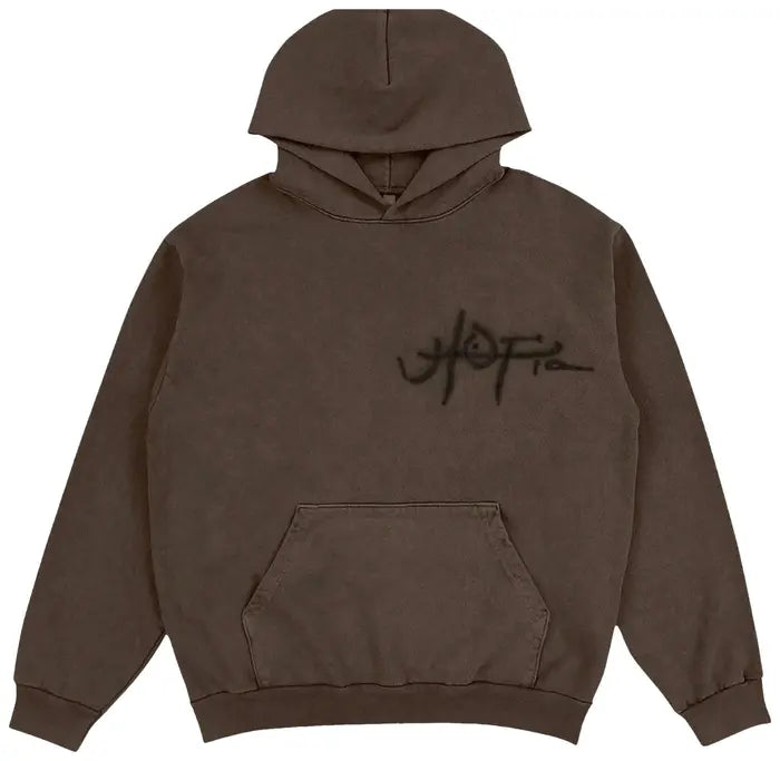 Travis Scott Utopia A2 Hooded Sweatshirt Brown