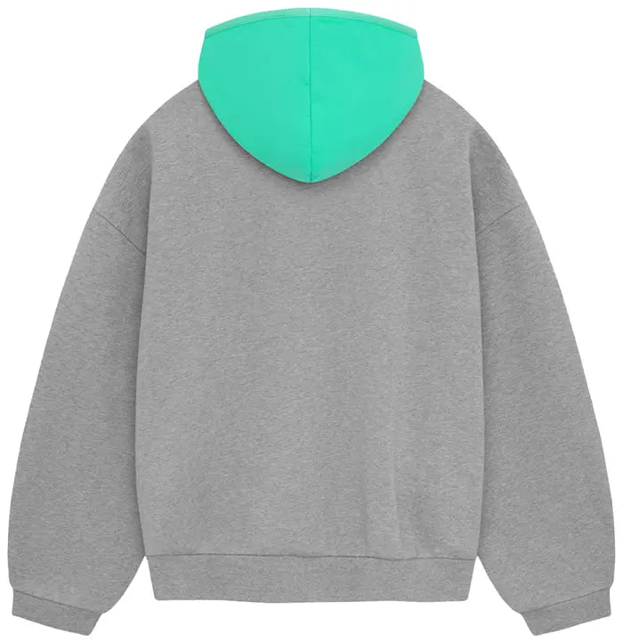 Fear of God Essentials Nylon Fleece Hoodie Dark Heather Oatmeal/Mint Leaf