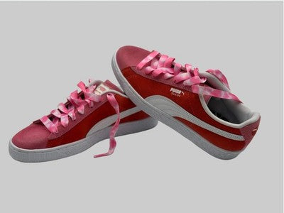 Puma Suede Classic Sneakers Red Pink White Stripe
