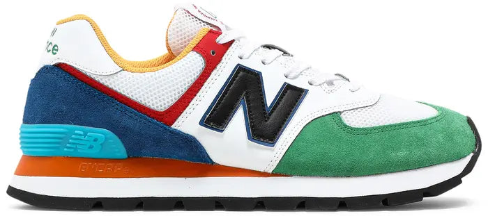 New Balance 574 Rugged 'White Varsity Green'