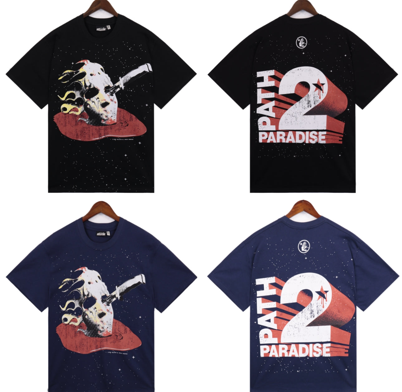 Hellstar Killer Mask T-shirt Black & Navy