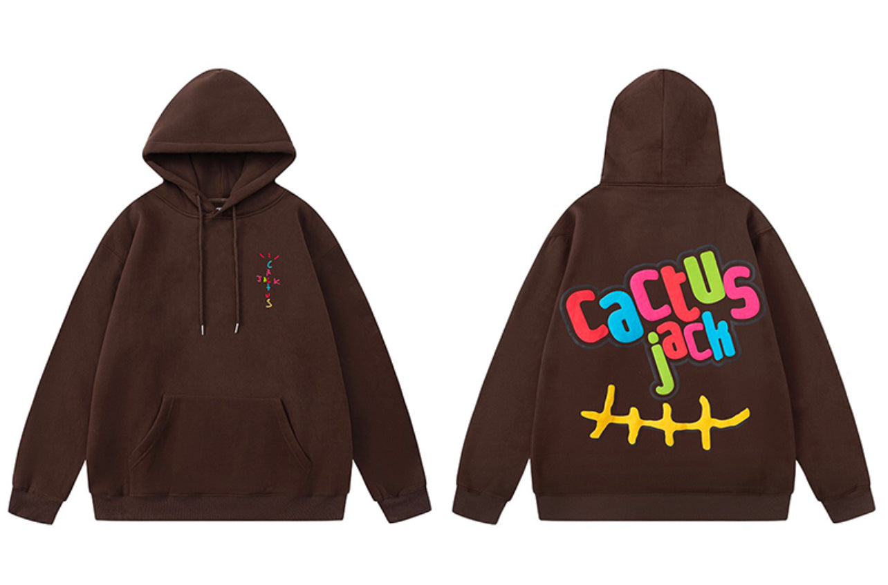 Travis Scott x McDonald's Cj Smile Hoodie Brown