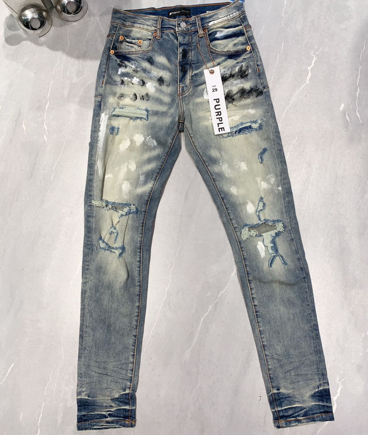Purple Jeans Denim “Stone Wash Thigh”