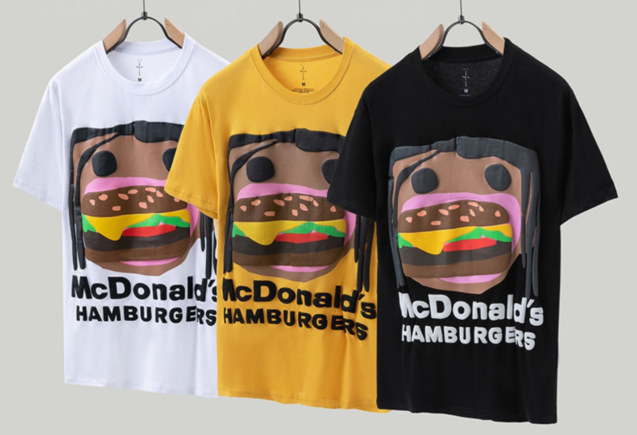 Travis Scott x CPFM 4 CJ Burger Mouth T-shirt