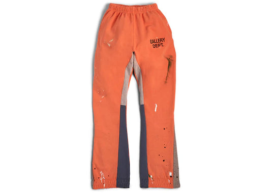 Gallery Dept. Painted Flare Sweat Pants Orange