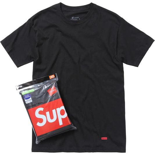 Supreme®/Hanes® Tagless Tee (Black)