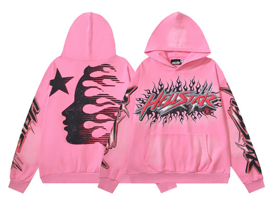 Hellstar Brainwashed Without Brain Hoodie Pink