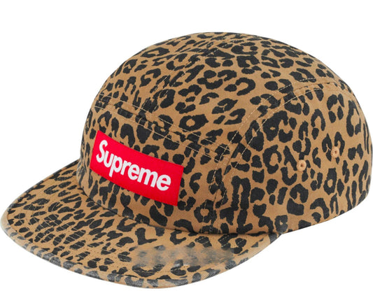 Supreme Barbour Waxed Cotton Camp Cap Leopard