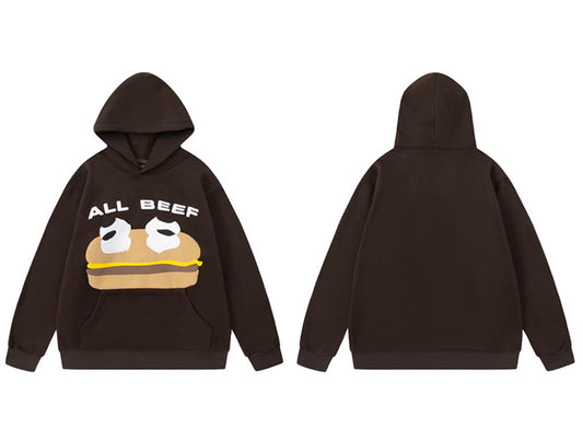 Cactus Plant Flea Market x McDonald's All Beef Hoodie Chocolate