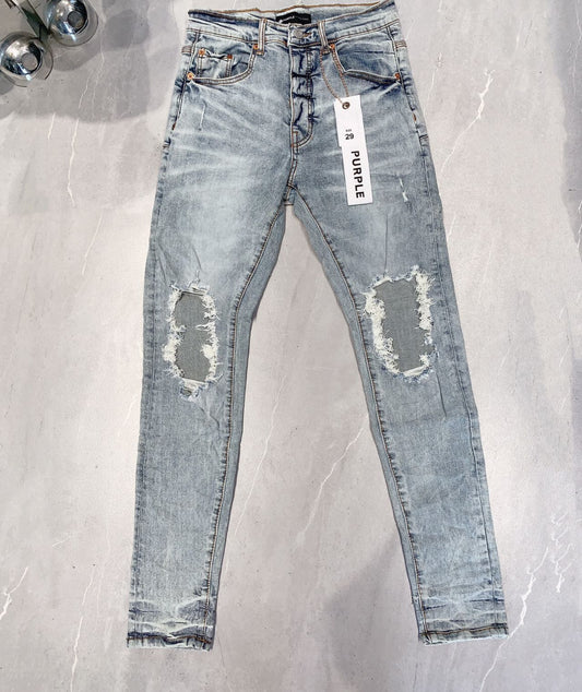 Purple Jeans Denim “Distressed Double Knee”